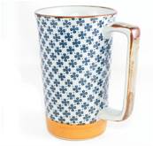 Mug japonais grand trfle bleu