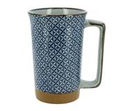 Mug japonais losange bleu