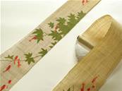Décoration artisanale japonaise Poissons rouges et branche d'érable 170 cm