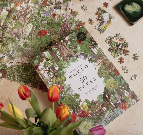 Puzzle - Dcouvrir le monde  travers 50 arbres 1000 pices