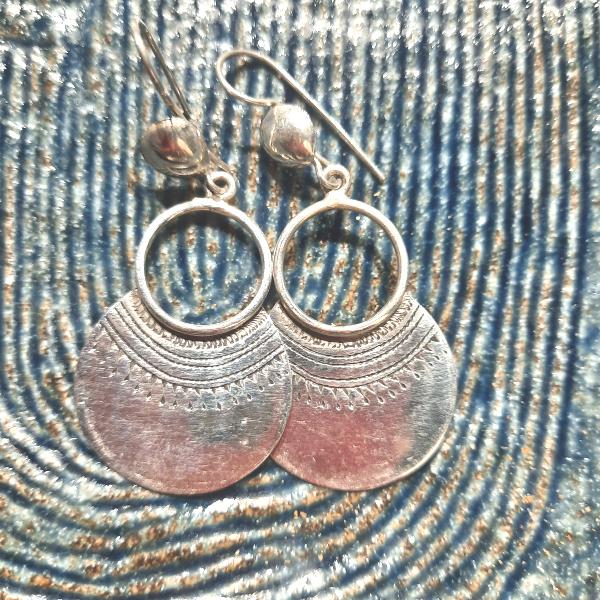 Boucles d'oreilles Touareg argent ronde 43003