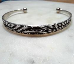 Bracelet touareg argent biseauté Homme/Femme Anzar