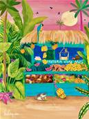 Affiche Colombie cte carabe 30x40 Nolwen
