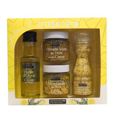 Coffret saveurs autour du citron & thym