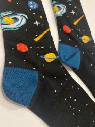 Chaussettes homme comètes étoiles filantes dans l'espace 