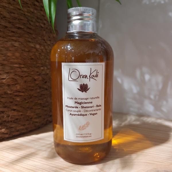 Huile de massage ayurvédique Magicienne 210ml