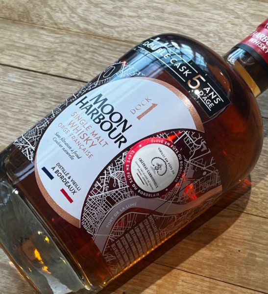 Whisky MOON HARBOUR Dock1, 5 ans France 70 cl 45,8° fût de Pessac Léognan