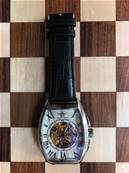 Montre mécanique cuir et acier "César" moyen cadran