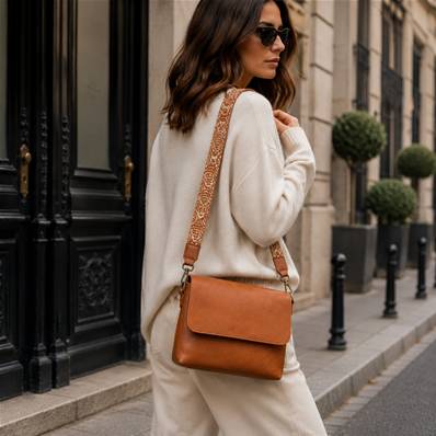 Besace pastel camel