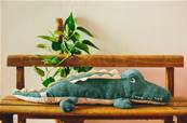 Peluche crocodile Emile sur son île