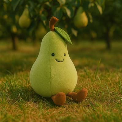 Peluche Jellycat Poire verte - Amuseable Pear