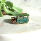 Bague "Dynastie de Jade" - Chevalire en Jade d'Afrique
