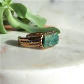 Bague "Dynastie de Jade" - Chevalière en Jade d'Afrique