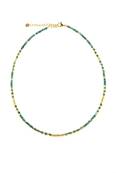 Collier "Éden Minéral" -Perles de Jade et de Malachite,