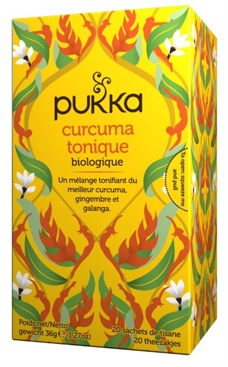 Infusion ayurvédique bio Curcuma tonique 20 sachets