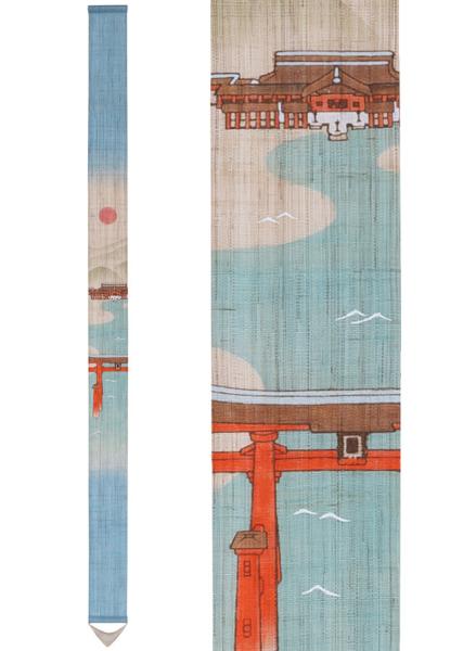 Décoration japonaise artisanale Torii et Temple 10×170 cm