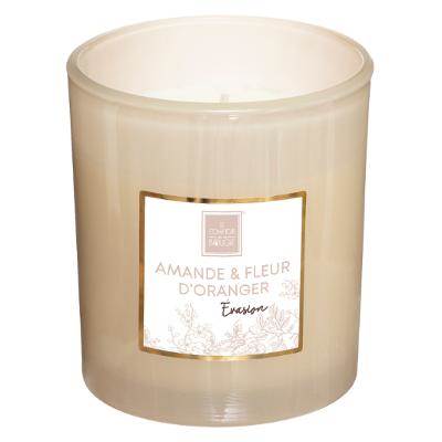 Bougie parfumée AMANDE et FLEUR d'ORANGER 190G dans boite cadeau