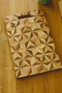 Planche à découper motifs bois 40X24cm