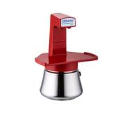 Machine expresso 2 tasses rouge inox induction (sans tasses)