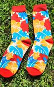 Chaussettes Fleurs d'ibiscus