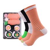 Coffret 3 paires  chaussettes maki et sushi