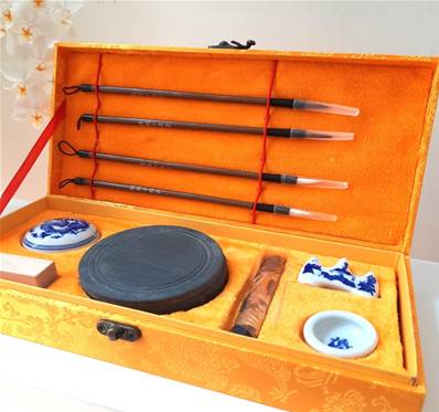 Set de calligraphie chinois grand modèle