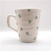 Tasse japonaise motif trèfles verts 10cm