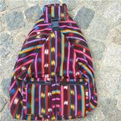 Sac  dos en tissus violet 2 poches avant