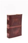 Carnet cuir embossé 50 pages hauteur 13cm