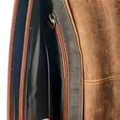 Sac à main en cuir de buffle artisanal 13X23X6 cm