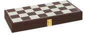 Jeu backgammon échecs Bois, 40x20 cm