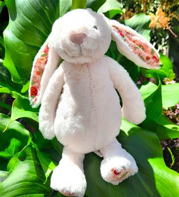 Peluche Jellycat Lapin Fleuri - Blossom Cream Bunny "Berry"