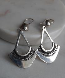 Boucles d'oreilles Touareg argent massif 43002