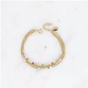 Bracelet 5 rangs "Constellation Bohème" - Perles Variées