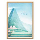 Affiche visit Pérou 30x40cm Henry Rivers