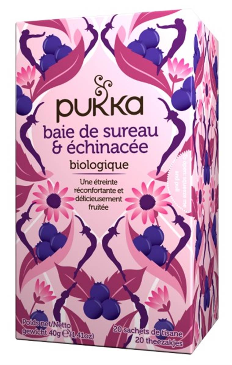 Infusion ayurvédique bio Baie de Sureau & Échinacée 20 sachets