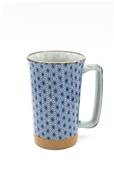 Mug japonais grand Asanoha bleu