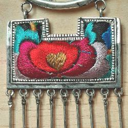 Collier ethnique Tibétain avec pampilles Chöpel