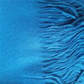 Etole en viscose et cachemire bleu canard