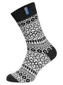 Chaussettes 60% laine flag islande noir 35-38