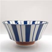 Bol japonais à rayures bleues Ø 13 cm