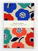 Carnet de notes Grosses fleurs multicolores