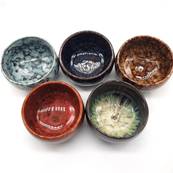 Coffret 5 tasses à thé assorties