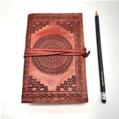 Carnet en cuir 10X16 cm avec lacet