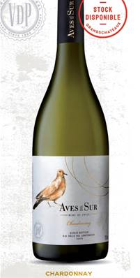 Vin blanc CHILI Aves del Sur chardonnay 75cl