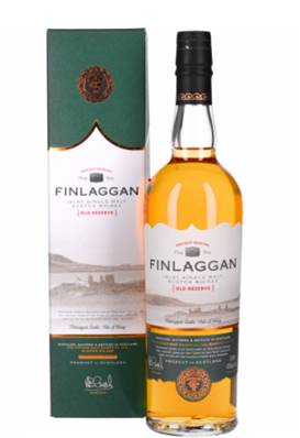 Whisky tourbé FINLAGGAN OLD RESERVE 70 cl avec étui 46° ECOSSE