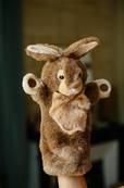 Peluche Marionnette Monsieur Lapin sauvage