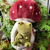 Doudou Grenouille et son champignon Jellycat