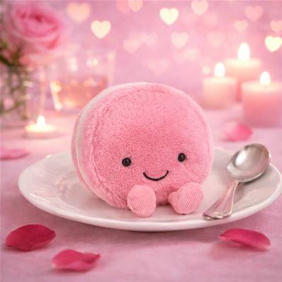 Peluche Mia Macaron framboise - Jellycat