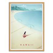 Affiche visit Hawaii USA 30x40cm Henry Rivers